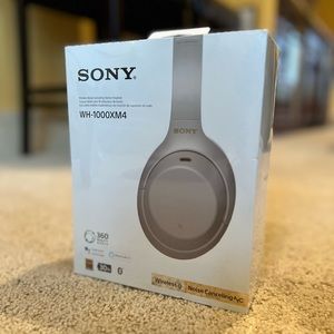 Sony WH-1000XM4 Wireless Over-Ear Headphones- Silver